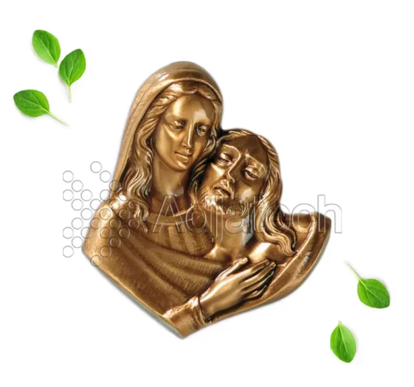 wizerunek Matka Boska z Jezusem z brązu Caggiati 31681